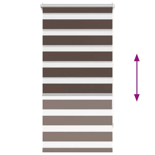Zebra roló 57 x 120 cm Kávészínű