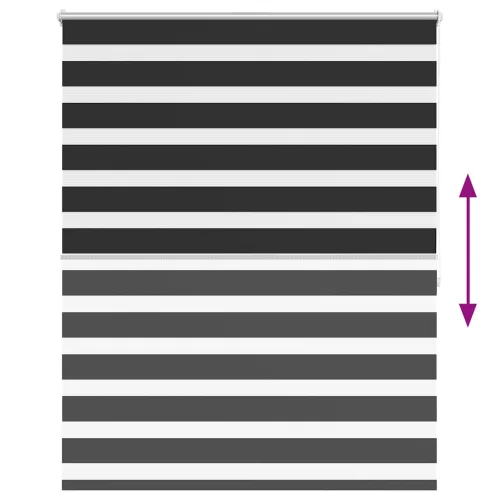 Zebra roló 120 x 175 cm Fekete