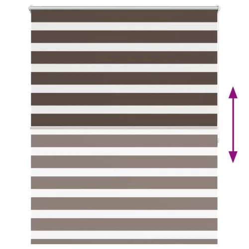 Zebra roló 117 x 175 cm Kávészínű