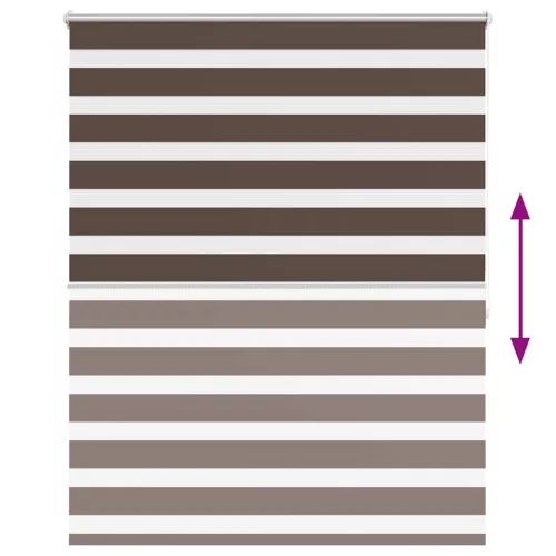 Zebra roló 137 x 175 cm Kávészínű