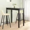 Fekete MDF bárasztal 115 x 55 x 107 cm