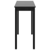 Fekete MDF bárasztal 115 x 55 x 107 cm