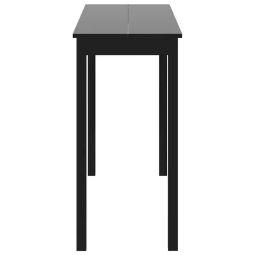 Fekete MDF bárasztal 115 x 55 x 107 cm