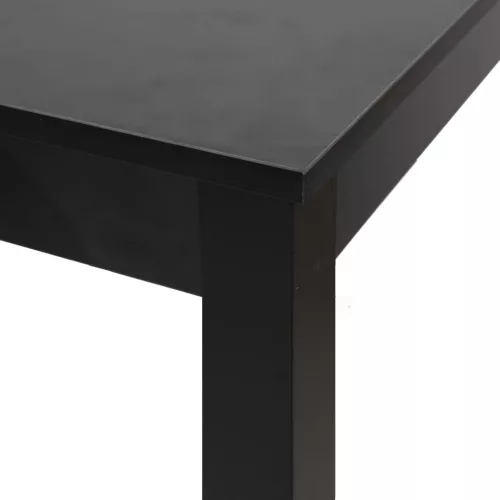 Fekete MDF bárasztal 115 x 55 x 107 cm
