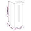 Fekete MDF bárasztal 55 x 55 x 107 cm