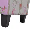Virágmintás patchwork lábzsámoly