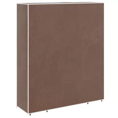 Barna szövet ruhásszekrény tárolórekeszekkel 45x150x176 cm