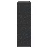 Fekete/fehér szekrény 9 tárolórekesszel 109x36,5x143 cm