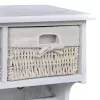Fehér császárfa fali polc 60 x 23,5 x 33 cm