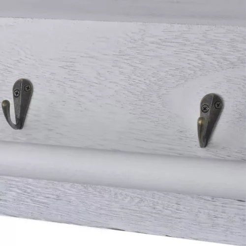 Fehér császárfa fali polc 60 x 23,5 x 33 cm