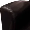 Sötétbarna műbőr fotel