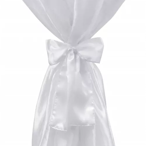 Asztal Borító Fehér 60 cm Szalaggal 2 db