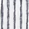 Szürke és fehér zsenília rovarfüggöny 100 x 220 cm