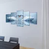 Vászon falikép szett hattyú 200 x 100 cm