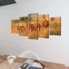 Nyomtatott vászon falikép szett oroszlánok 100 x 50 cm