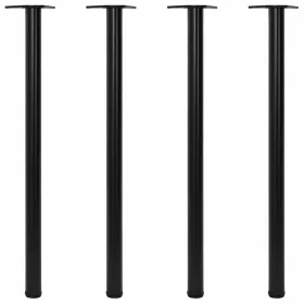 4 db állítható magasságú fekete asztalláb 1100 mm