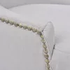 2 db szürkés krémszínű szövet étkezőszék