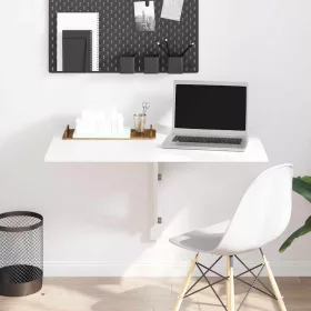 Összecsukható fehér fali asztal 100 x 60 cm