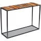 Tömör újrahasznosított fa konzolasztal 110 x 35 x 76 cm