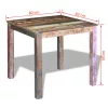Tömör újrahasznosított fa étkezőasztal 80 x 82 x 76 cm
