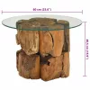 Tömör tíkfa uszadék dohányzóasztal 60 cm