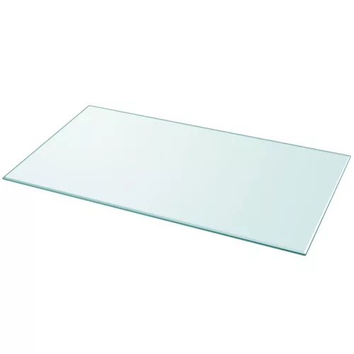Edzett üveg asztallap téglalap alakú 1200 x 650 mm