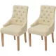 2 db krémszínű szövet étkezőszék