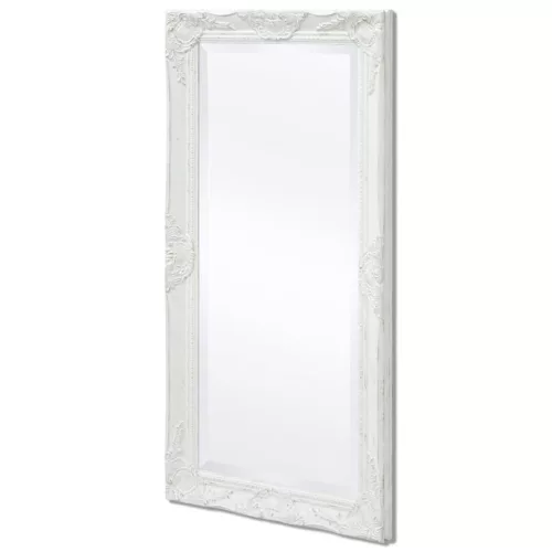 Fehér barokk stílusú fali tükör 100 x 50 cm