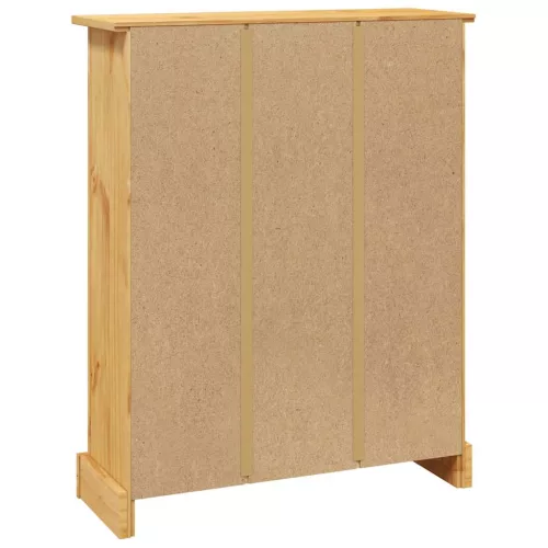 3 szintes Corona-stílusú mexikói fenyő könyvespolc 80x29x100 cm