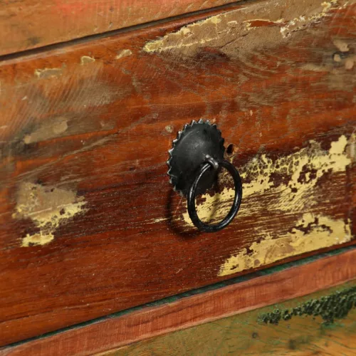 Tömör újrahasznosított fa tálaló 120 x 35 x 76 cm