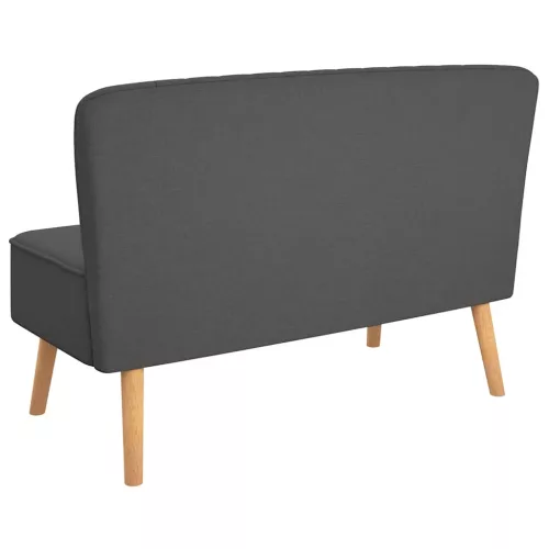 Sötétszürke szövetkanapé 117 x 55,5 x 77 cm