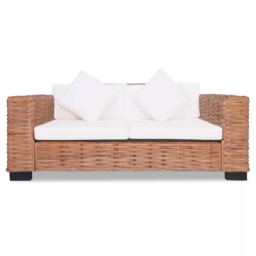 2-személyes természetes rattan kanapé