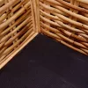 2-személyes természetes rattan kanapé