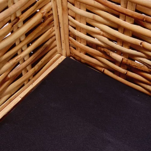 2-személyes természetes rattan kanapé