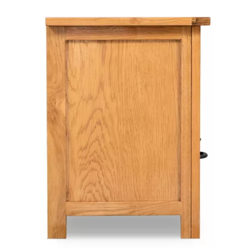 Tömör tölgyfa TV-szekrény 90 x 35 x 48 cm