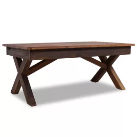   Vegyes újrahasznosított fa dohányzóasztal 110 x 60 x 45 cm