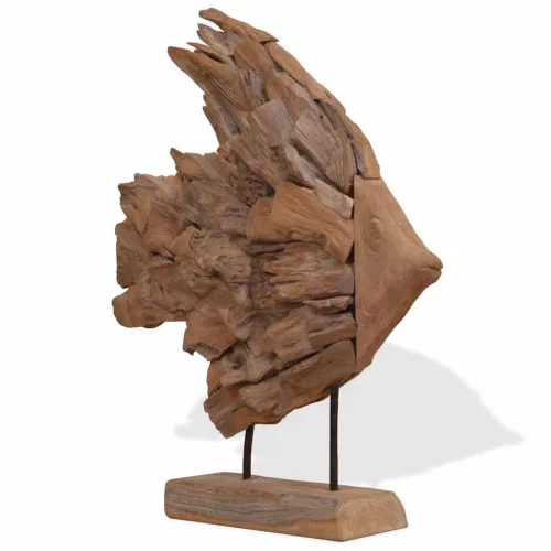 Hal szobor Teak 40x12x57 cm
