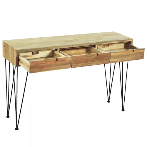 Tömör tíkfa tálalóasztal 120 x 35 x 76 cm