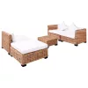 14 részes természetes rattan kanapészett