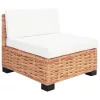 14 részes természetes rattan kanapészett