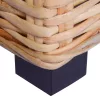 14 részes természetes rattan kanapészett