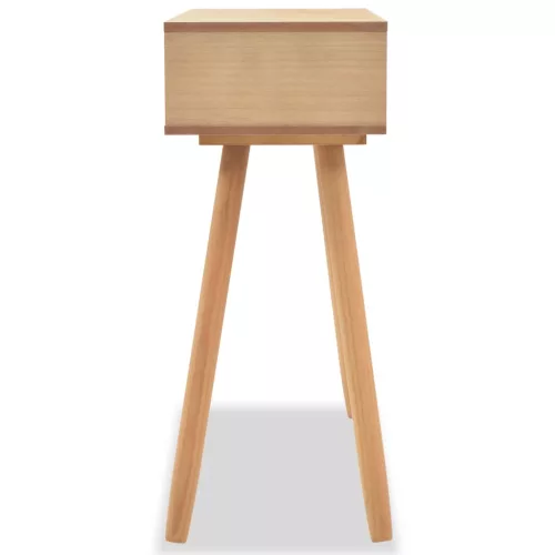 Barna, tömör fenyőfa tálalóasztal 80 x 30 x 72 cm
