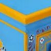 Türkiz, kézzel festett, tömör mangófa tálaló