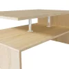 Tölgyfa színű faforgácslap dohányzóasztal 90 x 59 x 42 cm