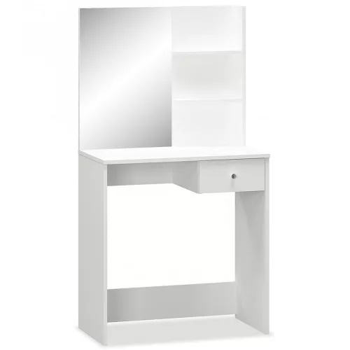 Fehér faforgácslap öltözőasztal 75 x 40 x 141 cm