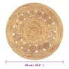 Kör alakú, fonott juta szőnyeg 90 cm