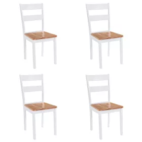 4 darab fehér tömör gumifa étkezőszék