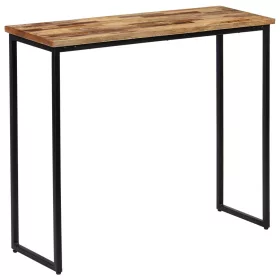   Újrahasznosított tömör tíkfa konzolasztal 90 x 30 x 76 cm