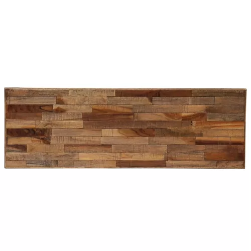 Újrahasznosított tömör tíkfa konzolasztal 90 x 30 x 76 cm