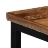 Újrahasznosított tömör tíkfa konzolasztal 90 x 30 x 76 cm